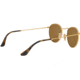 Ray-Ban ROUND METAL RB3447N Sunglasses 001/Z2-50 - Shiny Gold Frame, Copper Flash Lenses