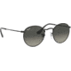 Ray-Ban ROUND METAL RB3447N Sunglasses 002/71-53 - Black Frame, Gray Green Lenses
