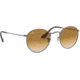 Ray-Ban ROUND METAL RB3447N Sunglasses 004/51-50 - Gunmetal Frame, Crystal Brown Gradient Lenses