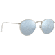 Ray-Ban Round Metal Sunglasses - Men's, Silver Frame, Light Green Mirror Silver 50 mm Lenses, RB3447-019-30-50