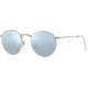 Ray-Ban Round Metal Sunglasses - Men's, Silver Frame, Light Green Mirror Silver 50 mm Lenses, RB3447-019-30-50