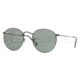 Ray-Ban Round Metal Sunglasses - Men's, Black Frame, Crystal Green 50 mm Lenses, RB3447-002-50