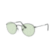 Ray-Ban Round Metal Sunglasses - Men's, Gunmetal Frame, Light Green 50 mm Lenses, RB3447-004-T1-50