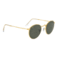 Ray-Ban Round Metal Sunglasses - Men's, Gold Frame, Green 50 mm Lenses, RB3447-919631-50
