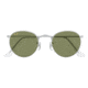 Ray-Ban Round Metal Sunglasses - Men's, Silver Frame, Green Bottle 50 mm Lenses, RB3447-91984E-50