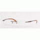 Ray-Ban RX 6113 Eyeglasses Styles - Light Brown Gloss Frame w/Non-Rx 50 mm Diameter Lenses, 2531-5018