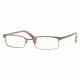 Ray-Ban RX8633 SV Prescription Eyeglasses - Dark Brown Demo Lens Frame / 52 mm Prescription Lenses, 1020-5217