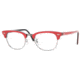 Ray-Ban RX5154 Progressive Eyeglasses - Top Red On Black Demo Lens Frame / 49 mm Prescription Lenses, 2373-4921