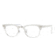 Ray-Ban RX5154 Progressive Eyeglasses - Top White On Black Frame / 49 mm Prescription Lenses, 2374-4921