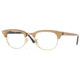 Ray-Ban RX5154 Progressive Eyeglasses - Top Brown On Black Demo Lens Frame / 49 mm Prescription Lenses, 2375-4921