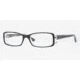 Ray-Ban RX5243 Progressive Prescription Eyeglasses 2034-4816 - Top Black On Transpare 