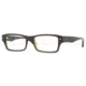 Ray-Ban RX5254 Progressive Prescription Eyeglasses 2383-5218 - Top Havana On Green Transparent Frame