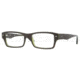 Ray-Ban RX5254 Progressive Prescription Eyeglasses 2383-5218 - Top Havana On Green Transparent Frame
