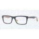 Ray-Ban RX5287 Single Vision Prescription Eyeglasses 5131-5418 - Top Blue/Beige Variega Frame, Demo Lens Lenses