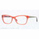 Ray-Ban RX5298 Single Vision Prescription Eyeglasses 5232-53 - Trasparent Red Frame, Demo Lens Lenses