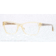 Ray-Ban RX5298 Single Vision Prescription Eyeglasses 5233-53 - Trasparent Yellow Frame, Demo Lens Lenses