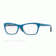 Ray-Ban RX5298 Single Vision Prescription Eyeglasses 5391-53 - Top Matte Blue On Trasp Beige Frame
