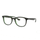 Ray-Ban RX5356 Single Vision Prescription Eyeglasses, 54mm, Tortoise/Green, RX5356-2383-54-SV