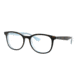 Ray-Ban RX5356 Single Vision Prescription Eyeglasses, 54mm, Tortoise/Light Blue, RX5356-5883-54-SV