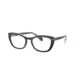 Ray-Ban RX5366 Prescription Eyeglasses, 52mm, Top Black On Transparent, RX5366-2034-52-SV