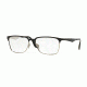 Ray-Ban RX6344 Bifocal Prescription Eyeglasses 2861-54 - Top Black On Silver Frame
