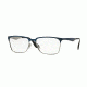 Ray-Ban RX6344 Bifocal Prescription Eyeglasses 2863-54 - Top Brushed Dark Blue On Gunme Frame