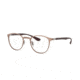 Ray-Ban RX6355 Single Vision Prescription Eyeglasses, 50mm, Brusched Copper, RX6355-3058-50-SV