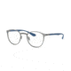 Ray-Ban RX6355 Single Vision Prescription Eyeglasses, 47mm, Brusched Gunmetal, RX6355-3059-47-SV