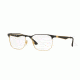 Ray-Ban RX6363 Single Vision Prescription Eyeglasses 2890-52 - Gold Top On Black Frame
