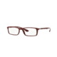 Ray-Ban RX7035 Single Vision Prescription Eyeglasses 5435-54 - Shiny Amatanth Frame