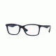 Ray-Ban RX7047 Eyeglass Frames 5450-56 - Matte Trasp Blue Frame