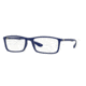 Ray-Ban RX7048 Bifocal Prescription Eyeglasses 5439-53 - Matte Blue Frame