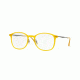 Ray-Ban RX7051 Single Vision Prescription Eyeglasses 5519-47 - Opal Matte Yellow Frame