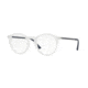 Ray-Ban RX7132 Single Vision Prescription Eyeglasses, 50mm, Rubber Trasparent, RX7132-5782-50-SV