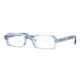 Ray-Ban RY1519 SV Prescription Eyeglasses - Azur-Striped Blue Frame / 46 mm Prescription Lenses, 3531-4616