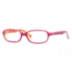 Ray-Ban RY1524 SV Prescription Eyeglasses - Top Fuchsia On Tr Orange Frame / 45 mm Prescription Lenses, 3565-4515