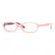 Ray-Ban RY1524 SV Prescription Eyeglasses - Top Pink On Tr Violet Frame / 45 mm Prescription Lenses, 3562-4515