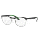 Ray-Ban RY1054 Eyeglass Frames 4069-47 - Silver On Top Matte Black Frame