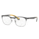 Ray-Ban RY1054 Eyeglass Frames 4070-47 - Silver On Top Matte Grey Frame