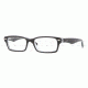 Ray-Ban RY1530 Eyeglass Frames 3529-4816 - Top Black On Transparent Frame