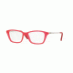 Ray-Ban RY1540 Progressive Prescription Eyeglasses 3621-46 - Fuxia Fluo Trasparent Rubber Frame