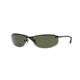 Ray-Ban Top Bar Sunglasses RB3179 W3362-63 - Matte Black Frame, Polar Dark Green Lenses
