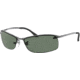 Ray-Ban Top Bar Sunglasses RB3183 004-71-6315 - Gunmetal Frame / Green Lenses