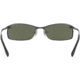 Ray-Ban Top Bar Sunglasses RB3183 004-9A-6315 - Gunmetal Frame / Polarized Green Lenses