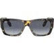 Ray-Ban Wayfarer Nomad RB2187 Sunglasses, Light Blue Gradient Grey Lenses, Yellow Havana, 54, RB2187-133286-54
