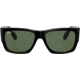 Ray-Ban Wayfarer Nomad RB2187 Sunglasses Polarized, Black, G-15 Green, 54, RB2187-901-58-54