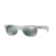 Ray-Ban Wayfarer RB2132 Sunglasses 614440-55 - Top Brushed Silver On Trasp Frame, Green Mirror Silver Lenses