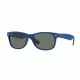Ray-Ban Wayfarer RB2132 Sunglasses 6239-52 - Black/top Blue Alcantara Frame, Green Lenses