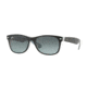 Ray-Ban Wayfarer RB2132 Sunglasses 630971-52 - Matte Black On Opal Ice Frame