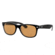Ray-Ban Wayfarer RB2132 Sunglasses 63983L-55 - Black/Transparent Frame, Yellow Mirror Gold Lenses